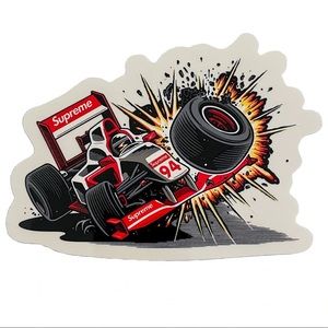 Supreme Crash Sticker